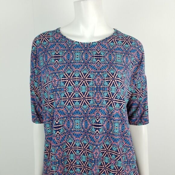 Lularoe Geometric Print Irma Tunic Top Size XS - Picture 2 of 6